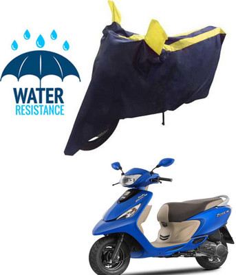 RONISH Waterproof Two Wheeler Cover for TVS(Scooty Zest 110, Blue, Yellow)