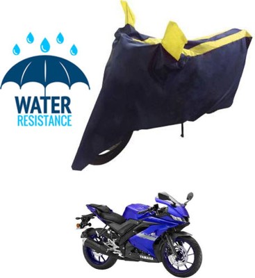 RONISH Waterproof Two Wheeler Cover for Yamaha(YZF R15 V3.0, Blue, Yellow)