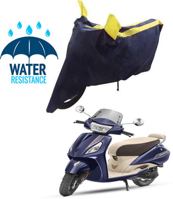 RONISH Waterproof Two Wheeler Cover for TVS(Jupiter classic, Blue, Yellow)