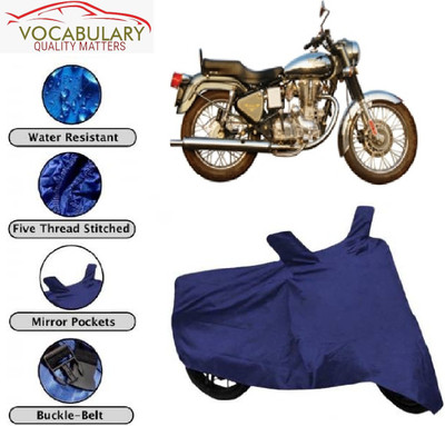 Astips Waterproof Two Wheeler Cover for Royal Enfield(Machismo 500, Blue)