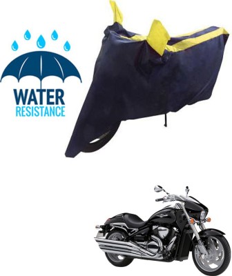 RONISH Waterproof Two Wheeler Cover for Suzuki(Intruder M1800R, Blue, Yellow)