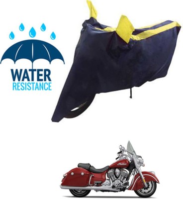 RONISH Waterproof Two Wheeler Cover for Indian(Springfield, Blue, Yellow)