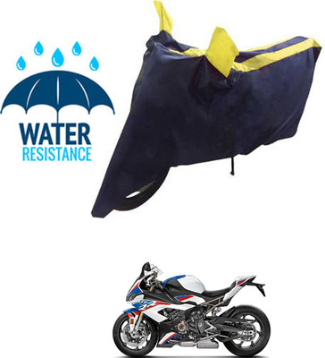 RONISH Waterproof Two Wheeler Cover for BMW(S1000RR, Blue, Yellow)