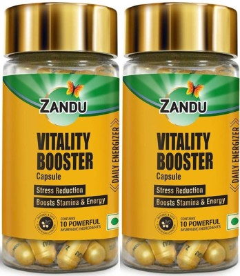 ZANDU Vitality Booster for Daily Energizer 60 Caps (Pack of 2)(Pack of 2)