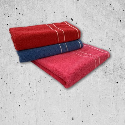 S K Enterprises Cotton 410 GSM Bath Towel Set(Pack of 3)