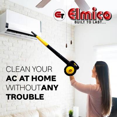 Elmico Elmico Electric Air Blower Guaranteed Motor Heavy Duty continuously with Extension Wire &amp; 2 Extra Blower Pipe (Made in India) Blowers for Cleaning Dust/100% copper armature/Dust Collector/Pc Cleaner/Ac Cleaner Forward Curved Air Blower  (Corded)