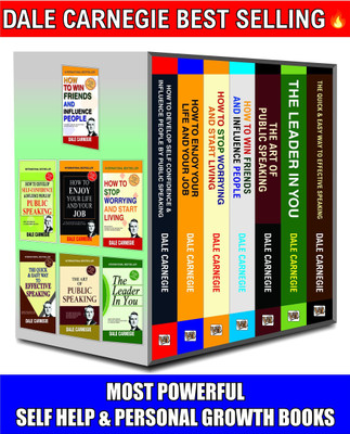 Dale Carnegie Books In English, 7 Best Selling Self Help & Personal Growth Books Set, How To Win Friends And Influence People, English Speaking Course Books & Many More Powerful Books Of Dale Carnegie(Paperback, Dale Carnegie) Dale Carnegie Books In English, 7 Best Selling Self Help & Personal Growth Books Set, How To Win Friends And Influence People, English Speaking Course Books & Many More Powerful Books Of Dale Carnegie(Paperback, Dale Carnegie)