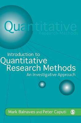 Introduction to Quantitative Research Methods Har/Cdr Edition(English, Hardcover, Balnaves Mark)