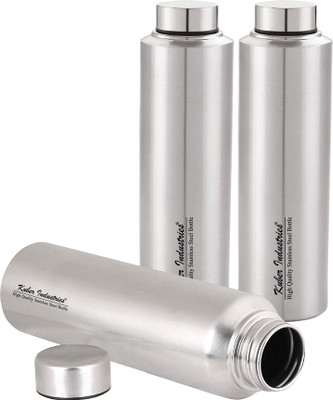 KUBER INDUSTRIES 900 ml Steel Bottle(Pack of 4, Silver)