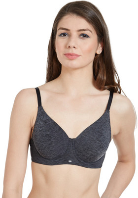 SOIE Women T-Shirt Non Padded Bra(Grey)