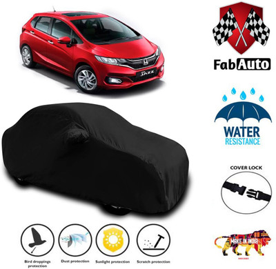 FabAuto Car Cover For Honda Jazz(Black)