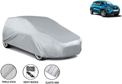 CARSONIFY Car Cover For Renault Kwid (Without Mirror Pockets)(Silver)