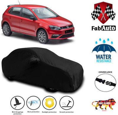 FabAuto Car Cover For Volkswagen Polo(Black)