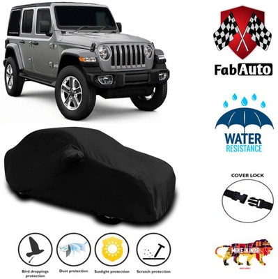 FabAuto Car Cover For Jeep Wrangler(Black)