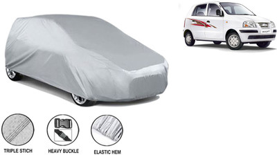 CARSONIFY Car Cover For Hyundai Santro Xing (Without Mirror Pockets)(Silver)