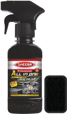 Sheeba Liquid Car Polish for Leather, Tyres, Dashboard, Metal Parts, Headlight, Exterior(125 ml)