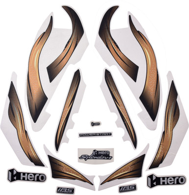 HRBull Sticker & Decal for Bike(Gold)