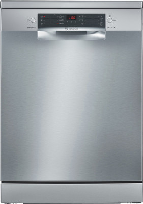BOSCH SMS46KI03I Free Standing 14 Place Settings Intensive Kadhai Cleaning| No Pre-rinse Required Dishwasher