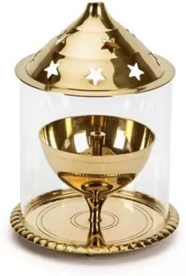 RRHR SALES Heaven Décor offers you Akhand Diya made by brass. It is Ideal for creating calm and meditative atmosphere in your puja room. Heaven Décor Akhand Diya is great choice for personal use and also can be used as a gift. It does not get hot even after long hours of repeated burning and has inc