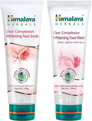 HIMALAYA Clear Complexion Whitening Scrub &  (Set of 2) Face Wash(200 ml)