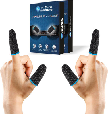 RPM Euro Games Finger Sleeves For Gaming Gaming Thumb Finger 4 Sleeves/ 2 Pairs  Gaming Accessory Kit(Black, For Android, iOS)