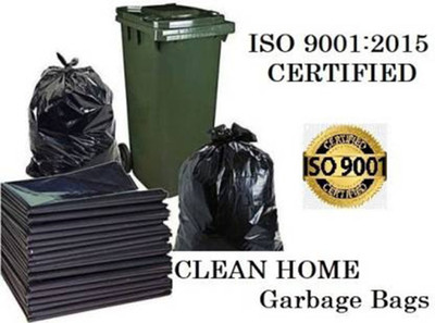 adsum Biodegradable Garbage Bags - 30 Bags per Roll (Pack Of 4, Black) Medium 30 L Garbage Bag  Pack Of 120(120Bag )