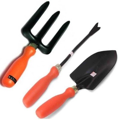 AGT Garden Tool Set Shovel, Fork, Weeder For Gardening Tools Kit - Pack of 3 Garden Tool Kit(6 Tools)