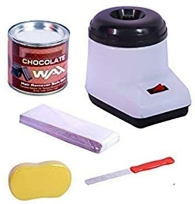 NON WOVEN Combo Machine Wax Heater Machine, 600 gram Hot Chocolate Wax Cream, 70 Pieces Wax Strips and Knife, Hair removal Waxing Kit, Wax Kit for Women and Men, Wax Heater Wax(600 g)