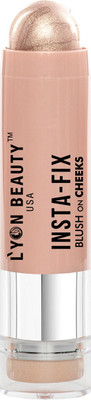 L'YON BEAUTY INSTA - FIX BLUSH ON CHEEKS (SHADE-01) HIGHLIGHTER 1g Highlighter(Shade - 01)