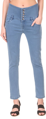 BOTUMQUTE Slim Women Light Blue Jeans
