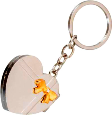 VNIK Heart Shape Double Photo Frame Metallic Key Chain Hogh Quality Key Chain