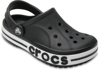 CROCS Boys Sling Back Clogs(Black , 2 year)