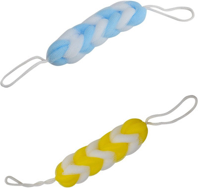 Runa Loofah(Pack of 2, Blue, Yellow)