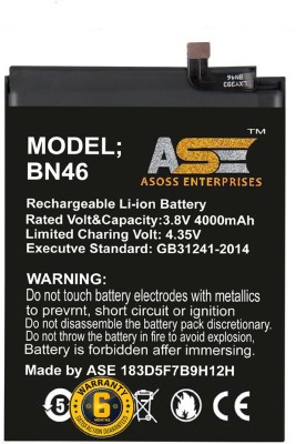 ASOSS ENTERPRISES Mobile Battery For  REDMI MI NOTE 6/ 7/ NOTE 8/ Y-3