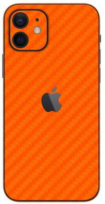 Orgic India iPhone 12 Mini Mobile Skin(Carbon Orange)
