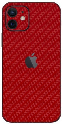 Orgic India iPhone 12 Mini Mobile Skin(Carbon Red)