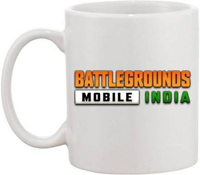 BE UNIQUE BattleGrounds Mobile India Premium Quality Ceramic Coffee Mug(330 ml)