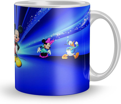 GiftByStyle Beautiful Mickey Mouse Gift 320Ml Multicolor (1657 ) Ceramic Coffee Mug(330 ml)