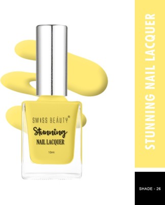 SWISS BEAUTY Stunning Nail Polish (SB-105-26) | Long Lasting | Shark Lemon