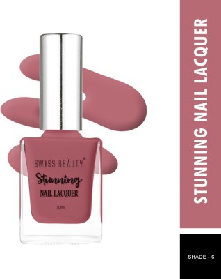 SWISS BEAUTY Stunning Nail Polish (SB-105-06) | Long Lasting | Munich Mulberry