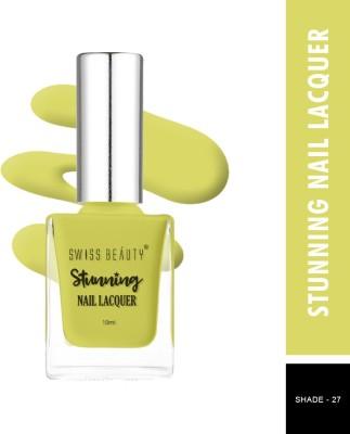 SWISS BEAUTY Stunning Nail Polish (SB-105-27) | Long Lasting | Treat Lime