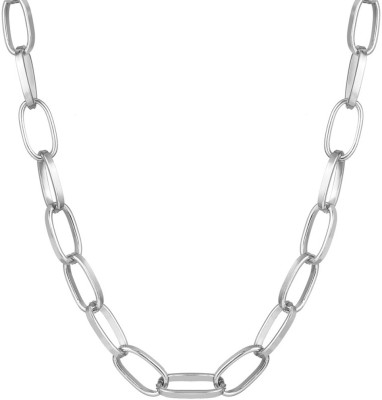 Sorellaz Womens Silver Thick Link Chain Necklace Metal Necklace