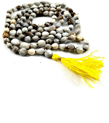HimRatna Gems Haridwar Natural Vaijanti Mala Without Rudraksha for Japa Puja and Wearing with Baijanti beads Wood Chain