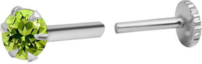 Parnika Cubic Zirconia Sterling Silver Nose Stud