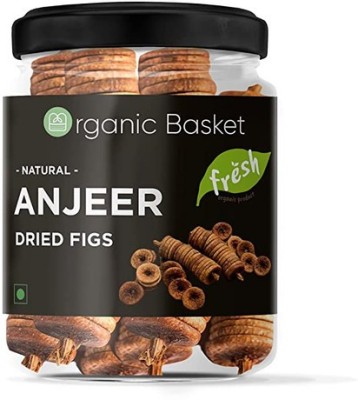 Organic Basket Premium Afghani Anjeer ( Dried Figs ) 250g ( Jar Pack ) Figs(250 g)