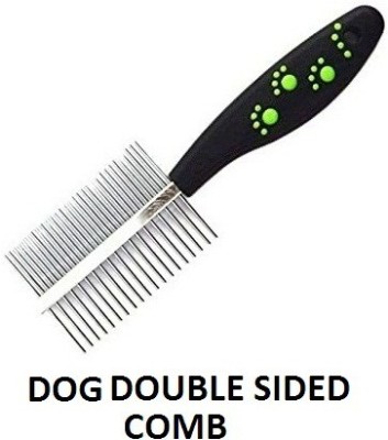 Hachiko Best Quality Imported Double Sided Pet Comb Stainless Steel Basic Comb for  Dog, Cat, Rabbit, Hamster