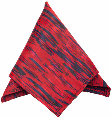 To The Nines Striped Jacquard Pocket Square