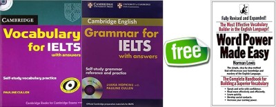 Cambridge Vocabulary For IELTS Book With Answers And Audio CD + Cambridge Grammar For IELTS Student's Book With Answers And Audio CD + Free Word Power Made Easy(Paperback, DIANA HOPKINS, PAULINE CULLEN, Norman Lewis)