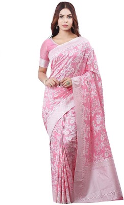 KULNAARI Woven Banarasi Jacquard, Art Silk Saree(Pink)