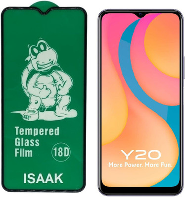 ISAAK Edge To Edge Tempered Glass for Vivo Y20 18D Tempered Glass(Pack of 1)